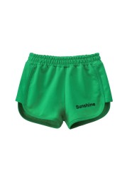 Children Short Pants Sport Fashion Kids Clothes Cotton Beachwear Girl Shorts Fashion Elastic Waist Summer Trunks for 2-10 Years