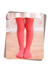 8pcs/lot Summer Style Baby Girl Tights Weddings Party Latin Dance Velvet Kids Pantyhose