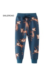 Sailroad 2-7 years 2022 New Spring Dinosaurs pants for boy kids boys pants pants casual sweatertrousers warm sports pants