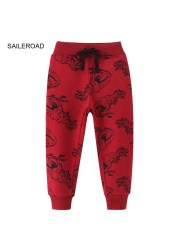 Sailroad 2-7 years 2022 New Spring Dinosaurs pants for boy kids boys pants pants casual sweatertrousers warm sports pants