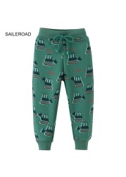 Sailroad 2-7 years 2022 New Spring Dinosaurs pants for boy kids boys pants pants casual sweatertrousers warm sports pants