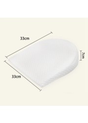 Baby Sleep Positioner White Bed Baby Wedge Pillow Prevent Flat Head Anti-reflux Raised Colic Pillow Cushion Shaping Pillow