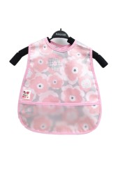 Baby Sleeves Waterproof Bib Cartoon Pattern Lunch Feeding Scarf Soft Cotton Baby Bibs EVA Layer Adjustable Saliva Cloth