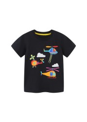 Little maven baby boys summer clothes lovely shark and whale cotton T-shirt baby boy boys kids 2-7 years