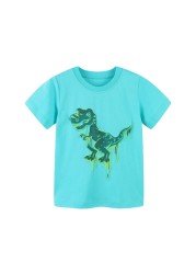 Little maven baby boys summer clothes lovely shark and whale cotton T-shirt baby boy boys kids 2-7 years