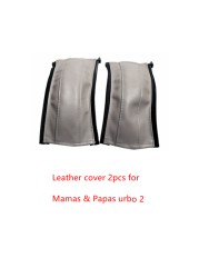 Leather Covers For Mama And Papas Urbo 2 Baby Stroller Bumper Pram Handle Sleeve Armrest Protective Cover Bar Accessories