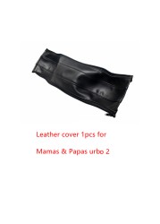 Leather Covers For Mama And Papas Urbo 2 Baby Stroller Bumper Pram Handle Sleeve Armrest Protective Cover Bar Accessories