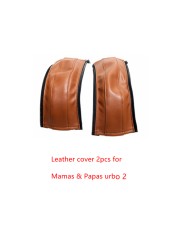 Leather Covers For Mama And Papas Urbo 2 Baby Stroller Bumper Pram Handle Sleeve Armrest Protective Cover Bar Accessories