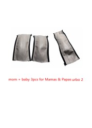 Leather Covers For Mama And Papas Urbo 2 Baby Stroller Bumper Pram Handle Sleeve Armrest Protective Cover Bar Accessories