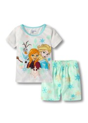 New Children's Rapunzel Clothing Set Boys Sleepwear Clothes Kids Pajamas Set Baby Girls Cotton Pajamas Cartoon Pajamas