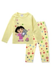 New Children's Rapunzel Clothing Set Boys Sleepwear Clothes Kids Pajamas Set Baby Girls Cotton Pajamas Cartoon Pajamas