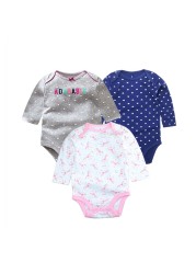 3pcs/lot Newborn Baby Underwear Set 100% Cotton Baby Boys Girls Pajamas Infant Clothes Long Sleeve Underwear Baby Clothes