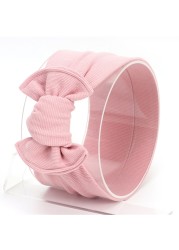 Baby Bowknot Headband Stretchy Turban Elastic Big Bows Hair Band Head Wrap Children Toddler Headwear Hair Decorations