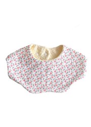 360 Degree Rotation Baby Burp Cloth Flower Shape Feeding Bib Bandana Scarf 5 Layers Pure Cotton Absorbent Saliva Towel