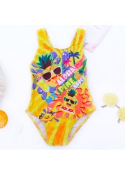 Summer Disney Unicorn Mickey Mouse Cosplay Children's Swimwear For Girls The Little Mermaid Bikini Beach Swimwear Holiday Outfit