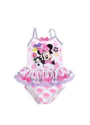 Summer Disney Unicorn Mickey Mouse Cosplay Children's Swimwear For Girls The Little Mermaid Bikini Beach Swimwear Holiday Outfit