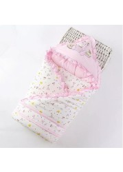 Autumn Winter Baby Sleeping Bag Cotton Envelope Blankets Cartoon Newborn Swaddle Wrap