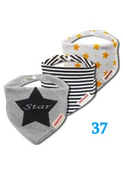 3pcs Organic Cotton Baby Gauze Scarf Burp Cloth Bandana Bibs Newborn Baby Boy Infant Girl Toddler Winter Scarf Waterproof Bib