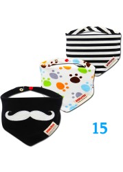 3pcs Organic Cotton Baby Gauze Scarf Burp Cloth Bandana Bibs Newborn Baby Boy Infant Girl Toddler Winter Scarf Waterproof Bib