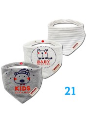 3pcs Organic Cotton Baby Gauze Scarf Burp Cloth Bandana Bibs Newborn Baby Boy Infant Girl Toddler Winter Scarf Waterproof Bib