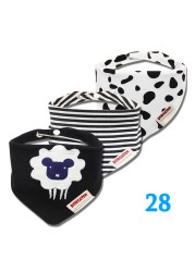 3pcs Organic Cotton Baby Gauze Scarf Burp Cloth Bandana Bibs Newborn Baby Boy Infant Girl Toddler Winter Scarf Waterproof Bib