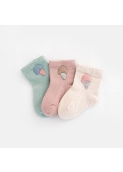 3pcs/lot Spring and Autumn 0-5T Children's Socks Cartoon Baby Girls Socks Toddler Warm Comfortable Socks Baby Boys Socks