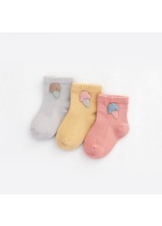 3pcs/lot Spring and Autumn 0-5T Children's Socks Cartoon Baby Girls Socks Toddler Warm Comfortable Socks Baby Boys Socks