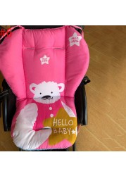 Cotton Baby Stroller Seat Cushion Cartoon Baby Feeding Highland Pillows Cushion Infant Pushchair Mat Universal Stroller Accessories