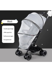 Baby Stroller Mosquito Net Full Cover Universal Pram Anti Mosquito Net High Quality Summer Pushchair Mosquito Net Breathable