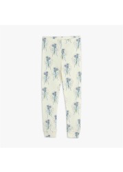 Autumn and winter girls pants boys pants flower pattern baby children's cotton pants