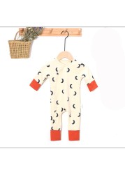 Yg 2022 Summer New Baby Tights Boy Baby Girl Clothes Baby Cotton Printed Jumpsuit 0-2 Years