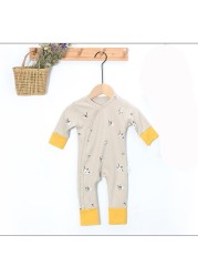 Yg 2022 Summer New Baby Tights Boy Baby Girl Clothes Baby Cotton Printed Jumpsuit 0-2 Years