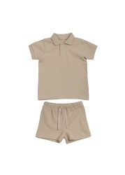 Fashion Toddler Boy Girl Clothes Set Summer Baby Girl Clothes Kids Sport Polo T-shirt + Shorts 2pcs Kids Clothes Suits