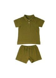 Fashion Toddler Boy Girl Clothes Set Summer Baby Girl Clothes Kids Sport Polo T-shirt + Shorts 2pcs Kids Clothes Suits