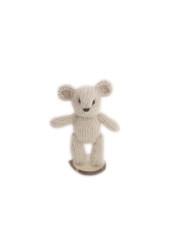 Newborn Teddy Bear Knit Mohair Animal Stuffer Photography Props Crochet Baby Photo Shoot