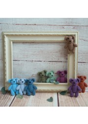 Newborn Teddy Bear Knit Mohair Animal Stuffer Photography Props Crochet Baby Photo Shoot