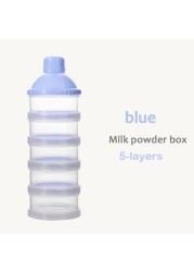 Portable Milk Powder Formula Dispenser Food Container Storage Feeding Boxes for Baby Kids Toddler 4/5 Grid Baby Food Storage Box