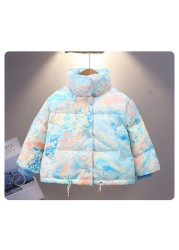 Autumn Winter Children Down Jackets For Baby Boys Girls Solid Thick Warm Fleece Kids Blouse Coats Outerwear