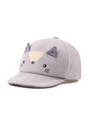 Spring summer new cartoon cute animal infant fox hat soft sun hat boys girls comfortable baseball cap