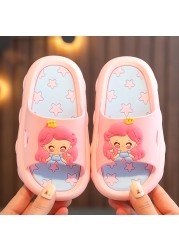 Summer cartoon cute home shoes for girl kids slippers soft baby shoes children slippers waterproof non-slip bathroom