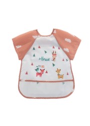 Baby Bibs Feeding Waterproof Bandana Cute Short Sleeve Bibs for Baby Girl Bib Saliva Boy Burp Cloths Feeding Accessories