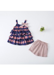 2022 Girls Sets Floral T-Shirt+Short Pants Summer 2pcs Infant Clothes Girl Fashion Sets Children Casual Toddler Kids Baby