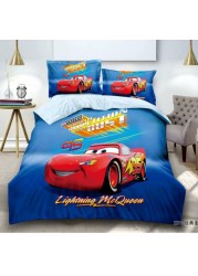 Disney Kids New Captain America The Avengers Spiderman Baby Bedding Set Twin Single Duvet Cover Pillowcase For Boys Children Gift