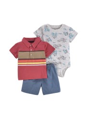 Newborn casual clothes outfit cute baby boys romper short sleeve shorts travel suit spring summer girls outdoor sports wear