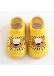 Unisex Baby Girls Boys Cute Cartoon Non-slip Cotton Toddler Floor Socks Animal Pattern First Walker Shoes For Newborns