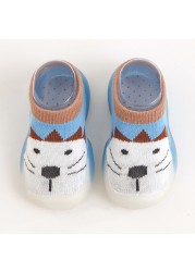 Unisex Baby Girls Boys Cute Cartoon Non-slip Cotton Toddler Floor Socks Animal Pattern First Walker Shoes For Newborns