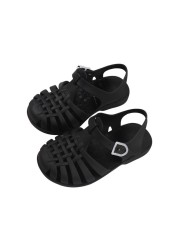 Children Gladiator Sandals Breathable Perforated PVC Children Summer Shoes New Fashion Beach Boys Girls Summer Shoes 2021