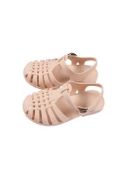 Children Gladiator Sandals Breathable Perforated PVC Children Summer Shoes New Fashion Beach Boys Girls Summer Shoes 2021