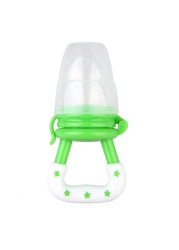 3 in 1 Baby Nipple Fresh Food Fruit Milk Feeding Bottles Nibbles Learn Feeding Drinking Water Straw Handle Teething Pacifier