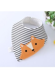 Baby Bibs Cartoon Animal Cotton Burp Cloths Waterproof Baby Feeding Bib Saliva Triangle Towel Infant Newborn Kids Stuff